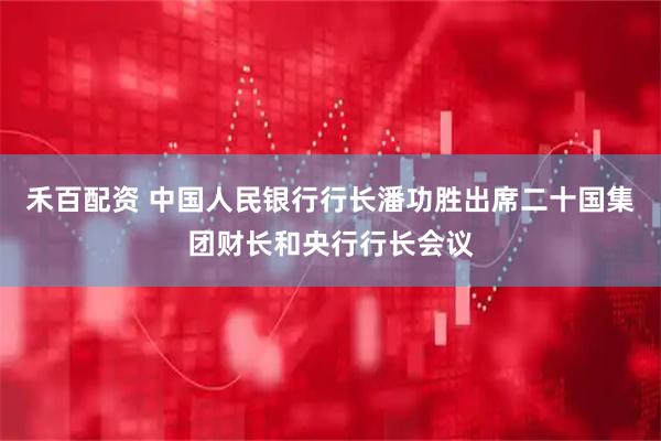 禾百配资 中国人民银行行长潘功胜出席二十国集团财长和央行行长会议